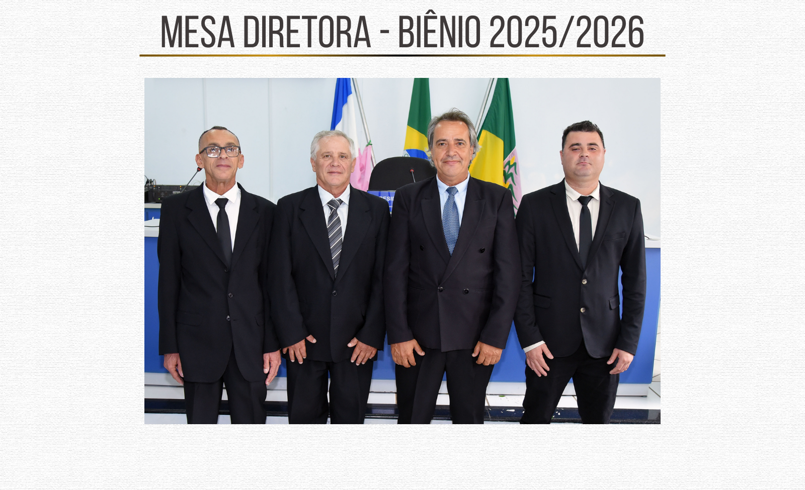 Composição da Mesa Diretora, Comissões Permanentes e Ouvidoria Parlamentar para o biênio 2025/2026